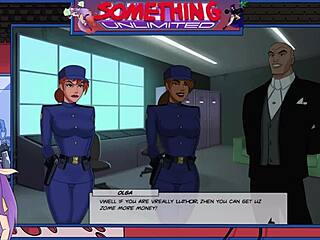 แม่บ้านสาวผมบลอนด์น้ำตาลแดงดูดควยยักษ์