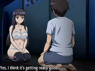 Big tits and shaved pussy in a hentai game-themed video
