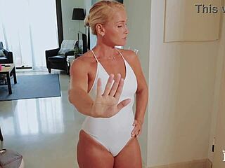 your hot milf neighbor takes your virgin cock for a wild ride.