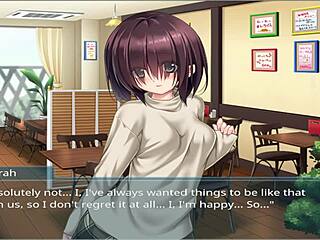 Oppaicafe: Step Mother and Step Sister Lose Virginity in Anime Hentai Game Ep 6.