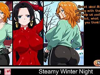 Hot and steamy adult cartoon for a cold winter night