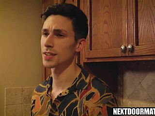 Gay couple celebrates valentines day together