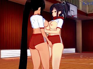 Man, watching Asuka and Homura in wild lesbian hentai play is unreal