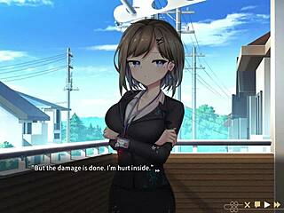 Luna gives blowjob in ghost marriage vn hentai game