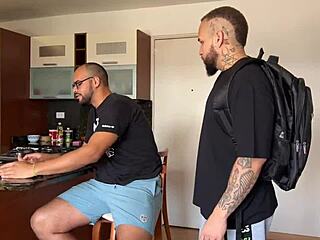 Giant cock devours ass in public outdoor encounter