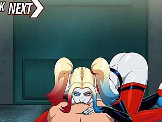 harley quinn gets wild in arkham asylum sex scenes with hot blowjob anime action