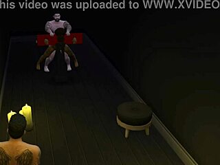 Gareth returns and intensely fucks all his housemates' big asses in a group threesome