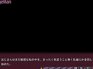 Old man humiliates wife Miku in hentai sex scene six