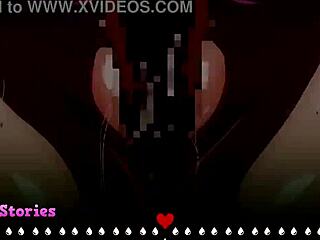 Mika在3D动漫游戏中献上火辣初次口交，脸上满是精液