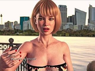 Beautiful 3D anime with big tits and commented gameplay