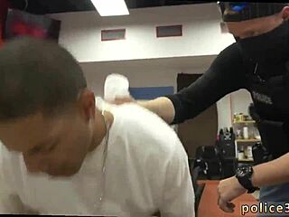 Mature Gay Police Officer Apprehends Robbery Suspect with Sexy Photos