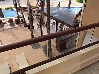 Boldly fucking the goddess in public paradise of Isla Mujeres