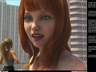 Big apple small gesture sex in 3D cartoon episode 24