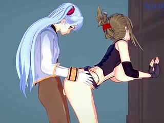 Intense Futanari Lesbian Action With Nine and Chitose