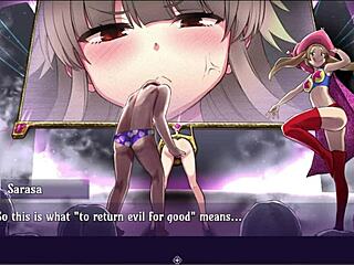 Monstrous sex with humiliation and bondage in anime-style video