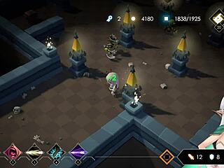 Forced marriage and rough deflowering in dungeon game