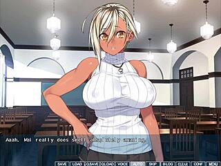 Kanobitch's reason for becoming a slut - Doggy style sex scenes in a hentai game
