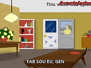 Brazilian Gay Sex Cartoon with Filipino Neighbor in Wild Action