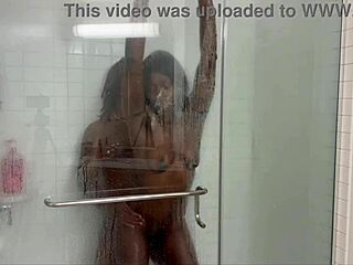 Stepsister sneaks stepbrother into steamy anime shower