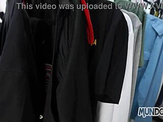 Intense Gay Threesome Group Fucking with Big Monster Cocks Bareback in the Closet!