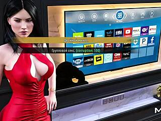3D animated blowjob with a hentai theme in a fashion business game