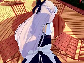 Belfast Seduces Me for Lunch and Hard Fucking in Azurlane Full Movie