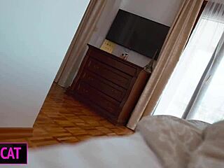 Hey, step mom, can I cum inside while sharing bed tonight?
