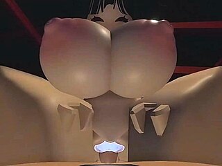Beautiful hentai with big breasts and multiple cumshots in Roblox game