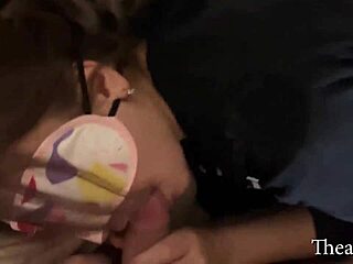 yo, this 18 yr old deepthroat slut sucks big cock for creampie! 😜