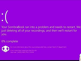 Sombra Sees Natasha’s Bald Pussy Deepthroat at Gloryhole POV