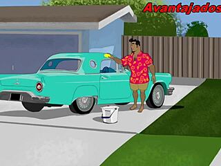 Brazilian Gay Sex Cartoon with Filipino Neighbor in Wild Action