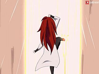 Beautiful anime with big boobs and an amazing ass