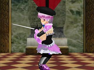 Girl B Hero-scener del 7 med Millis i anime