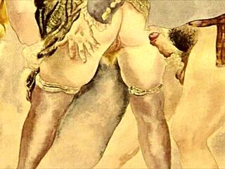 Take a look at this vintage erotic illustration from way back