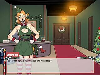 claus surprises santa elf with cum in xmas hentai game