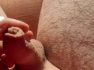 Edging From Flaccid Cock With Precum Play