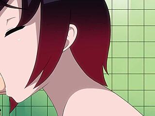 Ruby's animated creampie workout in shower