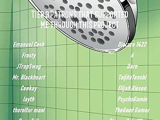 Ruby's animated creampie workout in shower