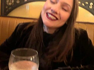 Cheating boss caught off guard with a facial in pub toilets