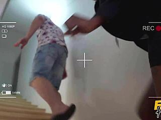 Fake hostel reporters crave filthy interracial action on camera with ebony beauties