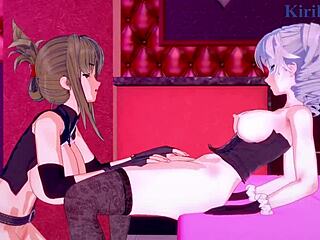 Intense Futanari Lesbian Action With Nine and Chitose