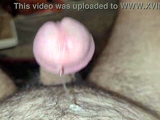 Edging to orgasm with frenulum stimulation