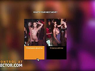 Sexy Stranger Sybil Wants To Fuck Behind The Bar In Stockings And Cowgirl POV