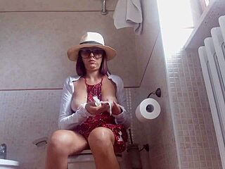 Swearing in the bathroom with a hidden camera
