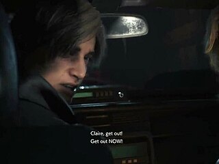 Athletic Claire Redfield Tops Fitness Monster In Topless Display. Intense Workout Session Follows.