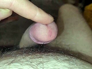 Edging to orgasm with frenulum stimulation