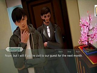 Visual novel game walkthrough on PC
