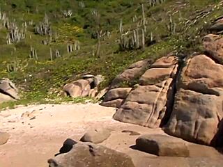 Beach GANGBANG with Intense ANALHOLE Drilling Action