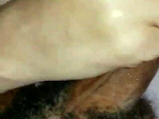 Roommate Gives Blowjob To Big Black Cock