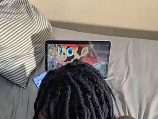 I have a great orgasm with an ebony beauty and her pussy is so sweet that I cum twice